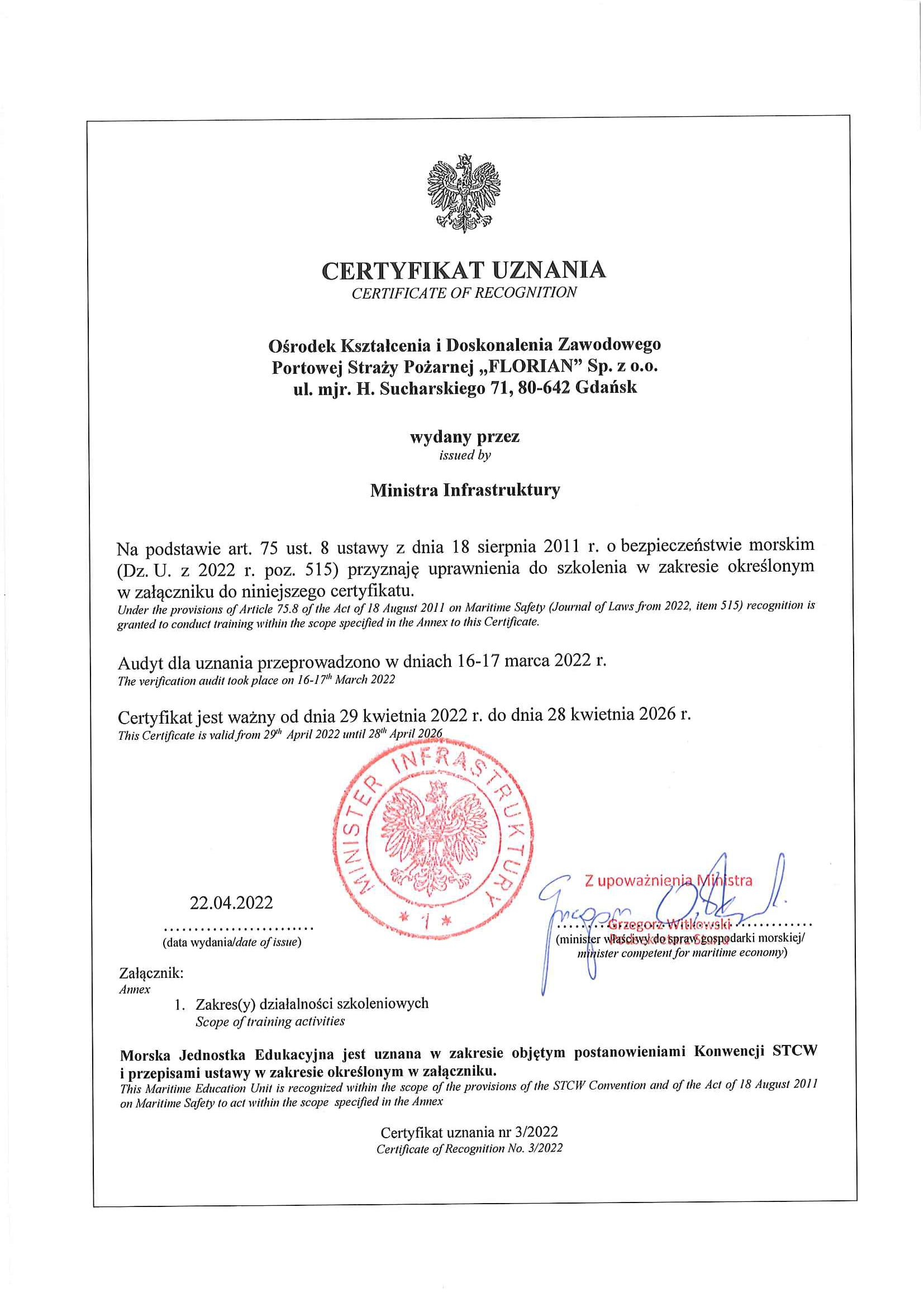 certyfikat-uznania-2022
